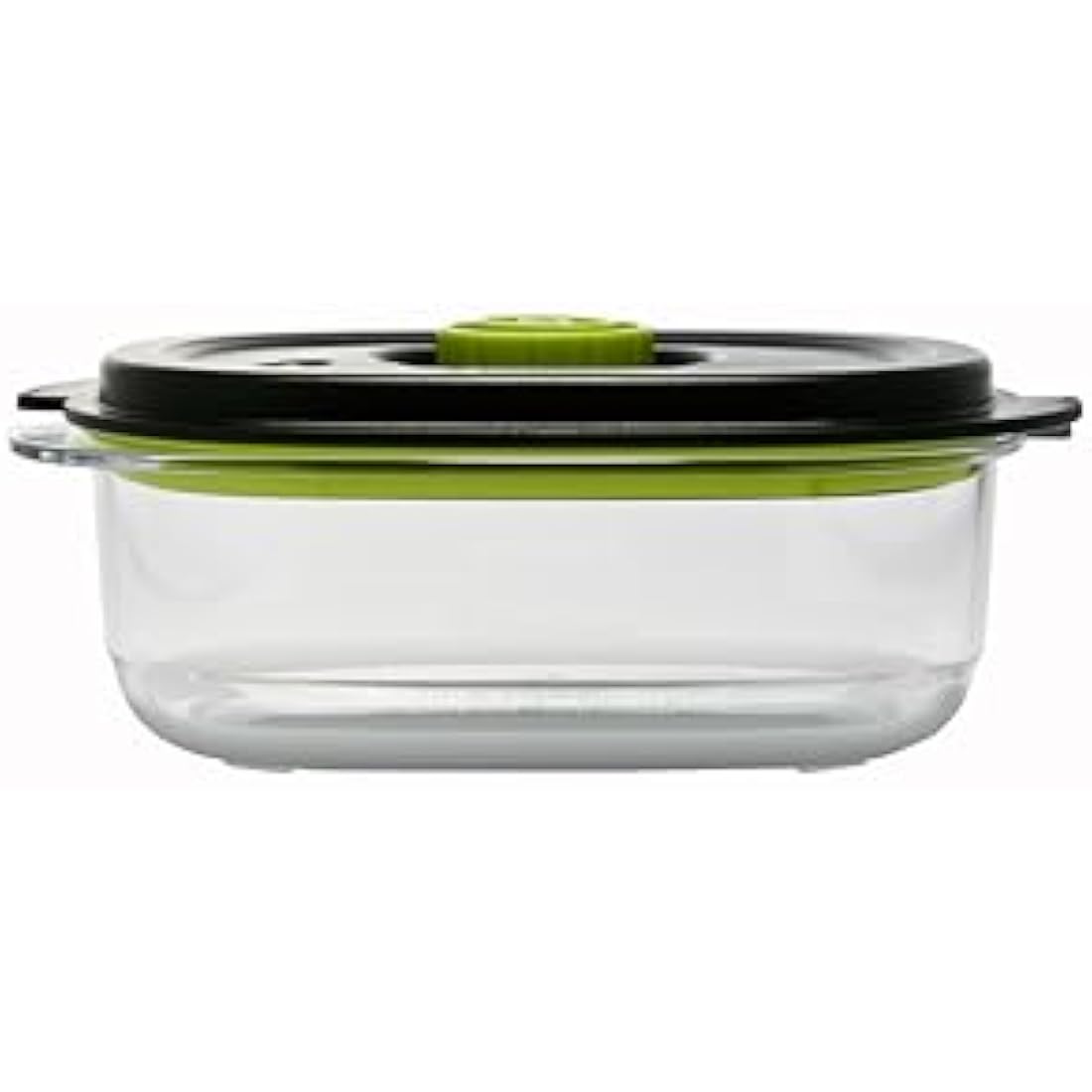 FoodSaver FFC026X Preserve & Marinate Vacuum Containers | 700 ml, 1.2 L & 1.8 L | Airtight BPA-Free Food Containers | Leak-Proof | Dishwasher-Safe | 3 Count, Transparent / Black