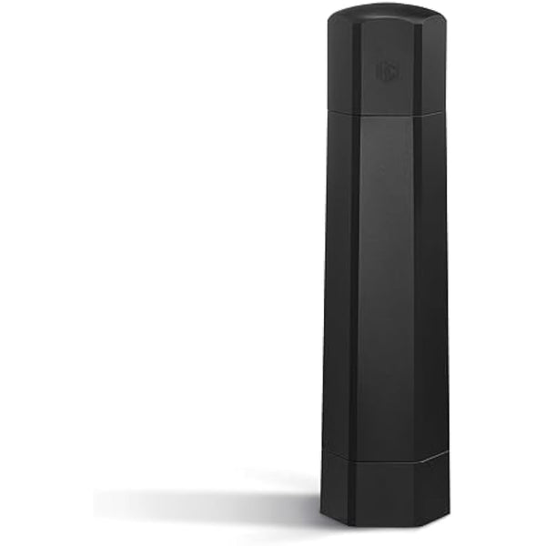 HexClad HexMill Pepper Grinder, Professional Grade Heavy Duty, Refillable, Aluminum Matte Black, Adjustable Ten Coarse Grind Settings