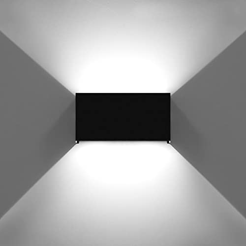 KAWELL 24W Modern Wall Light LED Wall Lamp Up Down Adjustable Beam Angle Aluminum Wall Wash Light LED Waterproof IP65 Indoor Outdoor for Bathroom