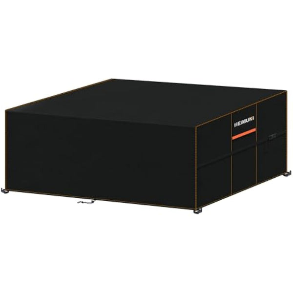 HEIMUNI Garden Furniture Covers, 240x140x90cm Outdoor Table Cover Rectangular, 420D Oxford Fabric Large Patio Set Cover Waterproof Covers for Outdoor Furniture, Table and Chairs Set