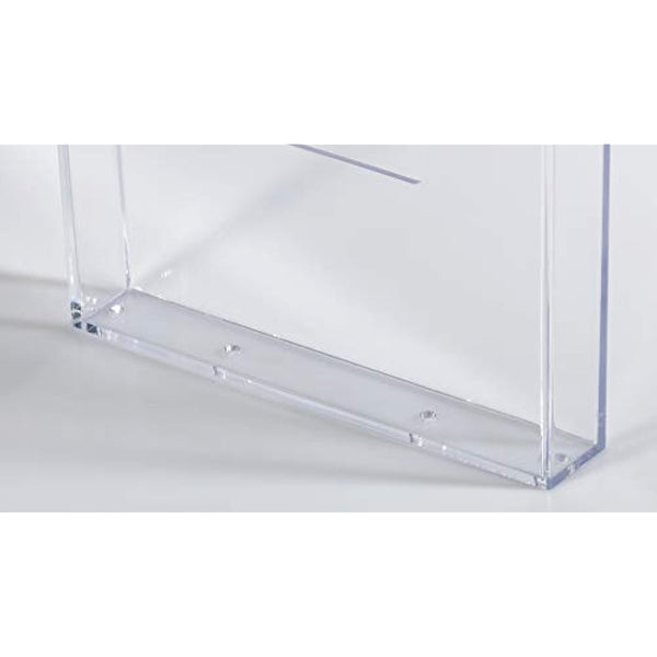Europel Wall Mounted Brochure Holder | for A4 Size | Crystal Clear Acrylic Literature Stand & Dispenser | Booklet, Flyer & Menu Display & Dispenser for Office, Restaurants & Reception | Portrait