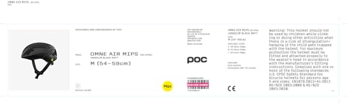 POC Omne Air MIPS Fahrradhelm - Hochwertiger Fahrradhelm mit MIPS-Technologie, Verstellbar und optimal belüftet, für Damen und Herren, Ideal für Freizeit und Pendeln