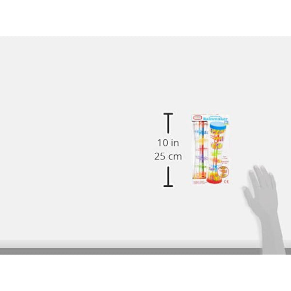 Fun Time Rainbow Rainmaker, Sensory Rain Sound Toy, Colourful Cascading Beads, Ages 6 Months +