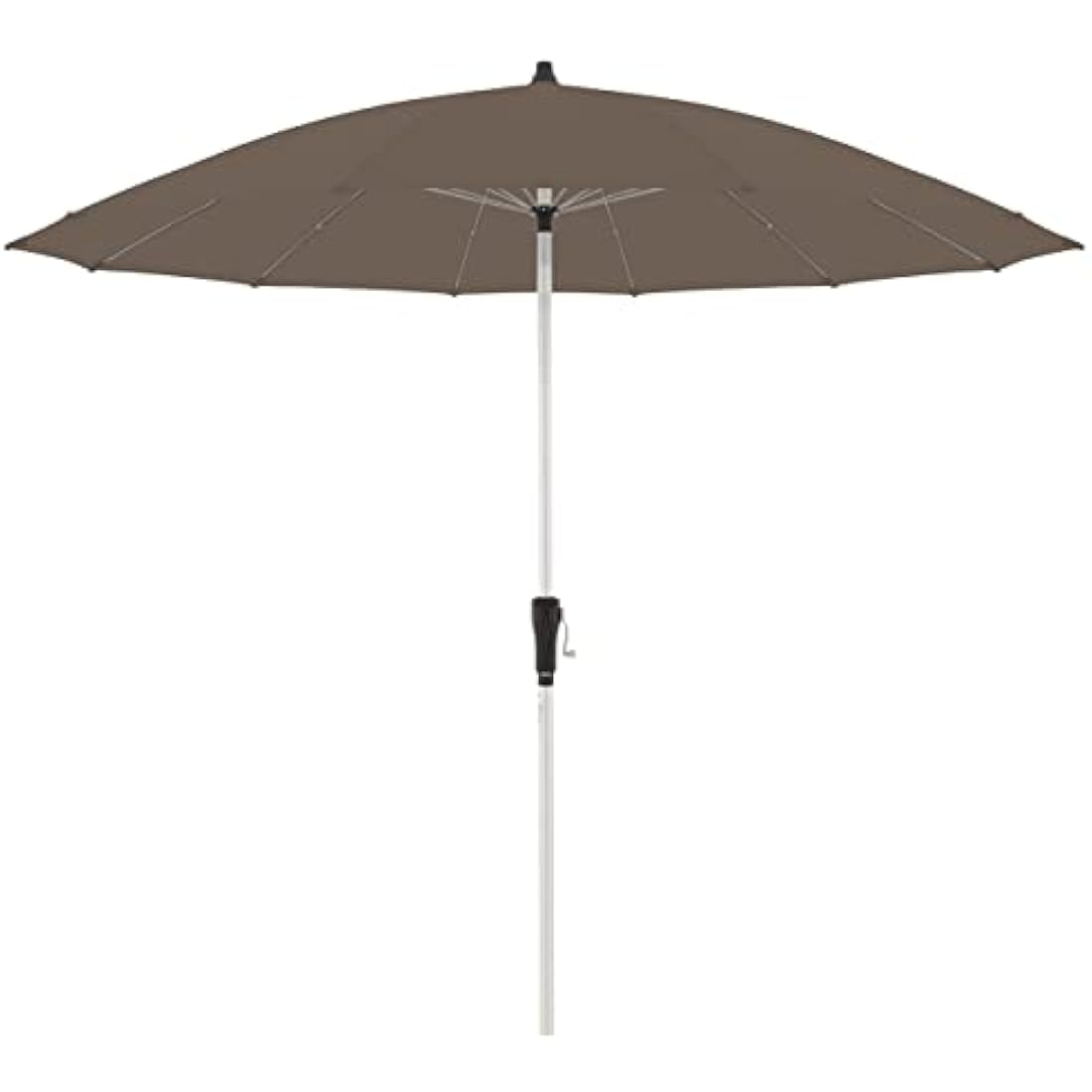 Doppler Parasol Asia Look SL-AZ Auto Tilt 250 cm Greige-Taupe I Garden Umbrella Bendable I Crank Umbrella with UV Protection 50+ I Crank Umbrella Made of Aluminium I Rainproof Polyester Umbrella Roof