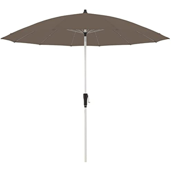 Doppler Parasol Asia Look SL-AZ Auto Tilt 250 cm Greige-Taupe I Garden Umbrella Bendable I Crank Umbrella with UV Protection 50+ I Crank Umbrella Made of Aluminium I Rainproof Polyester Umbrella Roof