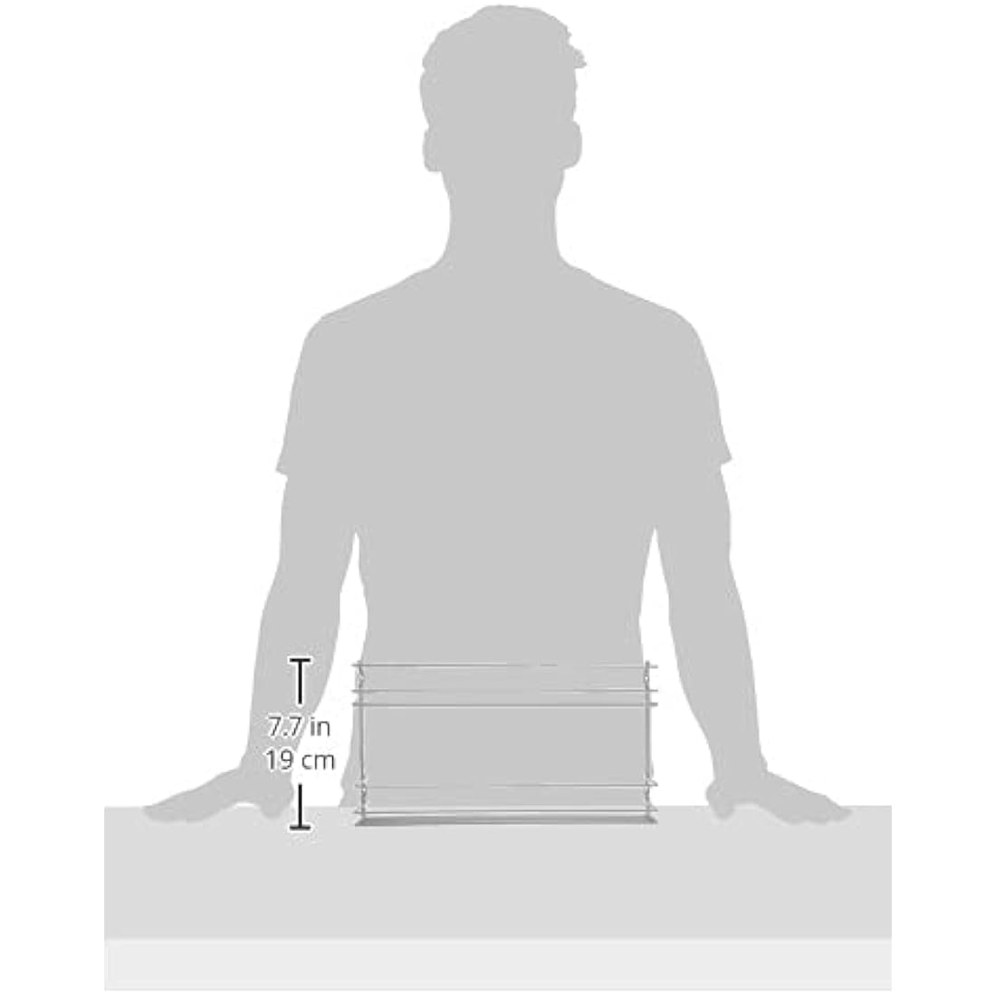 Metaltex PORTASPEZIE 2 PIANI POLITHERM 36X8X19 Cucumber 2, Metal, Black