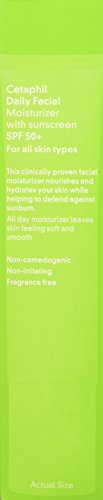 Cetaphil Daily Facial Moisturizer with sunscreen SPF 50+, 1.7 oz