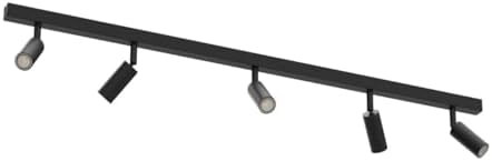 Eofiti Black Ceiling Light 5 Way Spot Light 3000K Warm White Include 5X 3W G9 LED Bulbs 360LM Rotatable Ceiling Lighting Adjustable Ceiling Spotlight Fitting for Kitchen Living Room Bedroom Hallway