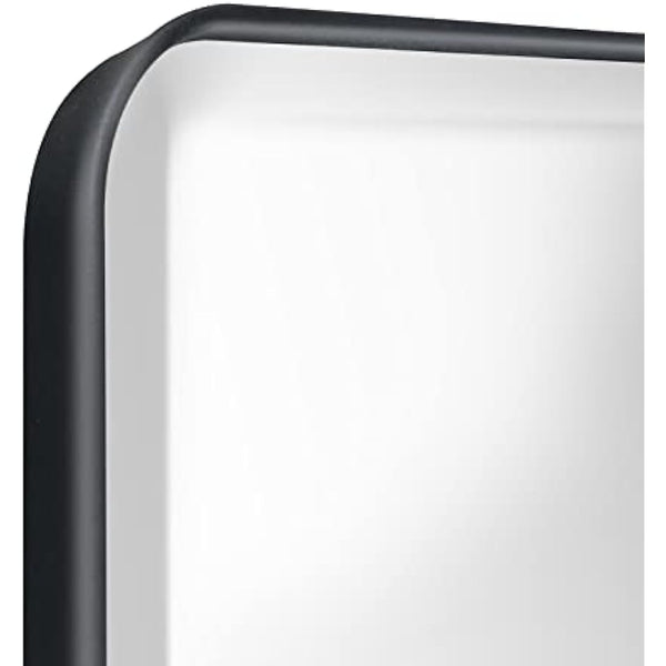 Fundin Plastic Mirror Cabinet, Beveled Edge Mirror Door with Round Corner Metal Frame, Recessed and Surface Mount, Black,40 X 61 CM