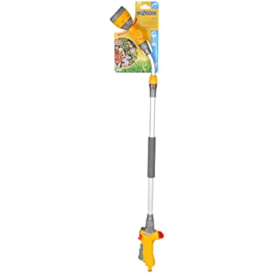 HOZELOCK - Telescopic Watering Lance Plus 140 : Ideal for Watering Plants at Different Heights, Ergonomic 140 cm Telescopic Wand, Adjustable Multi-jet Head: 7 Spray Patterns [2699 0000]