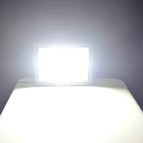 RIGIDON 1 Pcs Outdoor Flood LED Work Light, 200W 20000 Lumens Floodlight, Daylight Cold White Security Lights for Garden Yard Lawn Basketball Football Court Patio Landscape, IP66 Waterproof 6000K