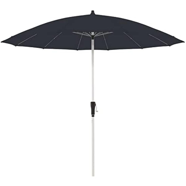 Doppler Asia Look SL-AZ Auto Tilt Parasol, 250 cm, Anthracite, Garden Umbrella, Bendable, Crank Umbrella with UV Protection 50+, Aluminium Crank Umbrella, Rain-Repellent Polyester Canopy