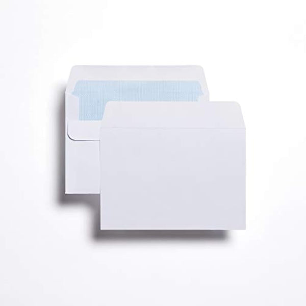 Indigo® C6 White Peel & Seal Envelopes – 114 x 162mm, Professional-Grade, Secure Mailing for Home, Office & Business (Pack of 500)