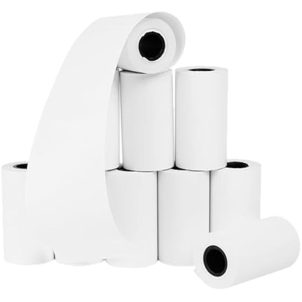 Inoverse EC-Cash Thermal Rolls 57 mm x 60 mm x 12 mm, Thermal Paper Till Rolls, 50 m, 25 Rolls for Cash Register System, EC Devices and ATM Machines, BPA-Free