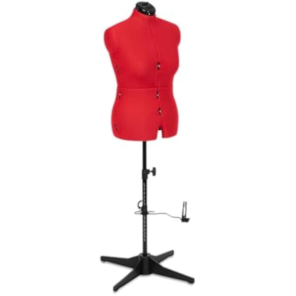Adjustoform Sew Simple 8 Part Medium Poppy Red Adjustable Dress Form (UK Dress Size 14-20)