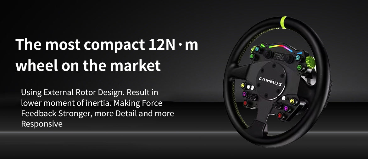 CAMMUS C12 New Model (2025) Direct Drive Racing Sim Simulator Steering Wheel PC