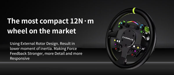 CAMMUS C12 New Model (2025) Direct Drive Racing Sim Simulator Steering Wheel PC