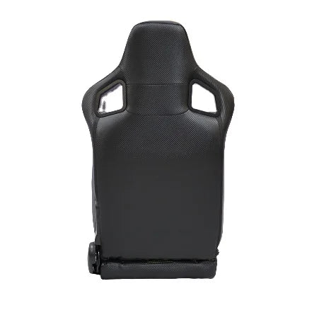 JiaBeir 1039RM Series Comfortable Universal Reclining Black PVC Carbon Look Leather Adjustable Racing Seats