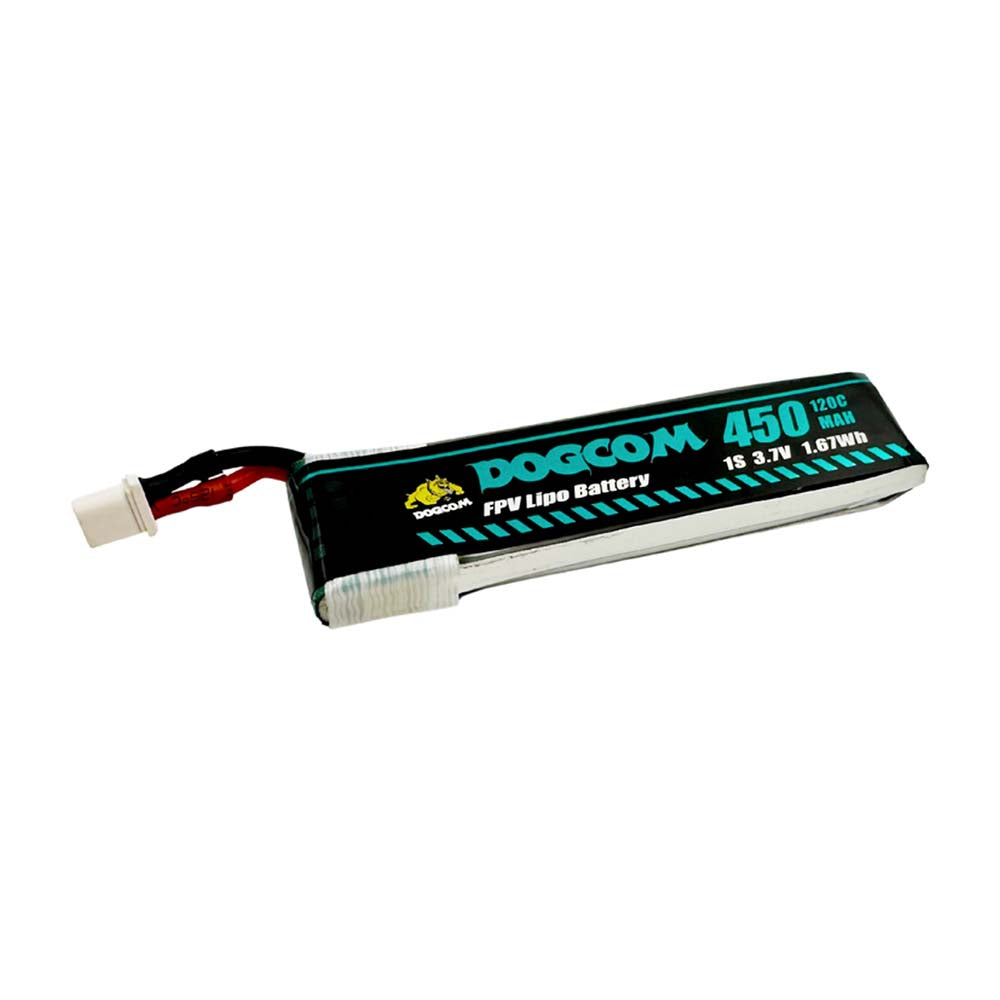 DogCom 1S 450mAh 120C HV BT2.0 LiPo Battery
