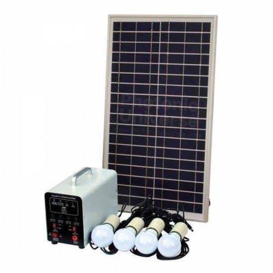 25W Off-Grid Solar Lighting System with 4×5W LEDs | 4Boats