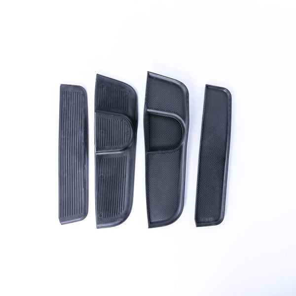 For VW T6 Camper Transporter Rubber Door Pocket Inserts – Black Mat Set, Direct Fit