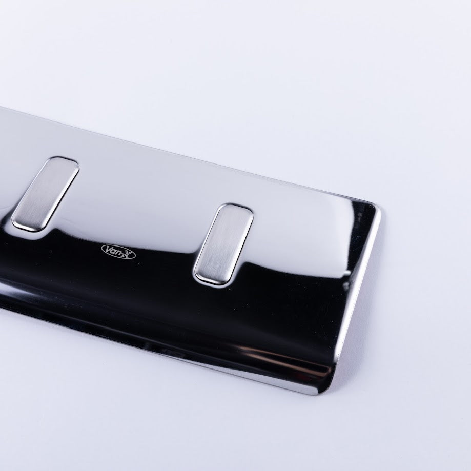 For VW T6.1 Transporter Multivan Rear Bumper Protector Barndoor (Ch-Insert) Stainless Steel