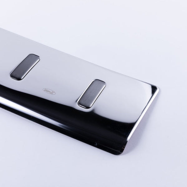 For VW T6.1 Transporter Multivan Rear Bumper Protector Stainless Barndoor (Titanium Black Insert)