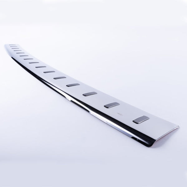 For VW T6 Transporter Multivan Rear Bumper Protector Stainless Barndoor (Titanium Black Insert)