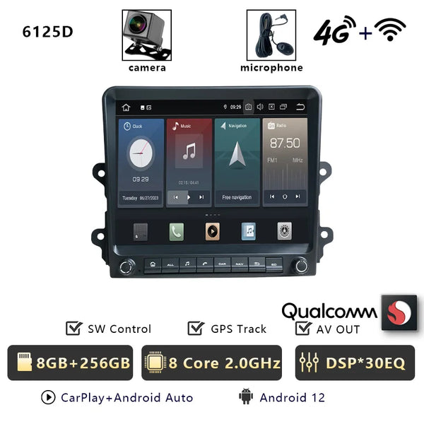 CHSTEK Android13 Car Radio Carplay Navigation For Porsche Cayman Boxster 718 911 918 981 997 Auto Stereo Qualcomm Bluetooth WIFI