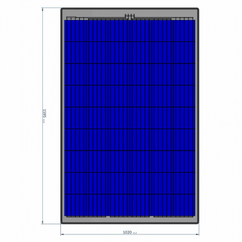 270W Semi-Flexible Solar Panel, Rear Junction Box (Austria) | 4Boats