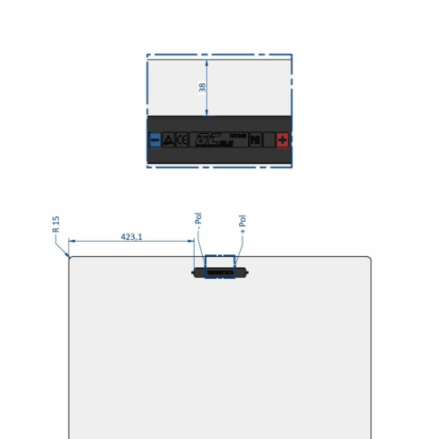 270W Semi-Flexible Solar Panel, Rear Junction Box (Austria) | 4Boats