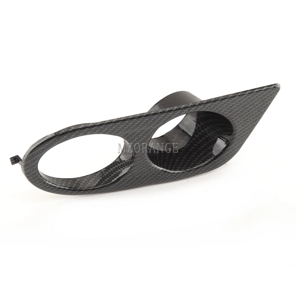 Carbon Fiber Fog Light Cover for BMW E46 M3 2001-2006 Glossy Black Fog Lights Grill Frame Surrounds Air Duct Fog Lamp Hood
