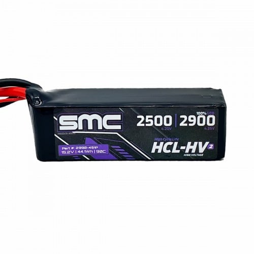 SMC HCL-HV2 Flight 15.2V/4S-2900mAh-90C LiPo Battery XT60