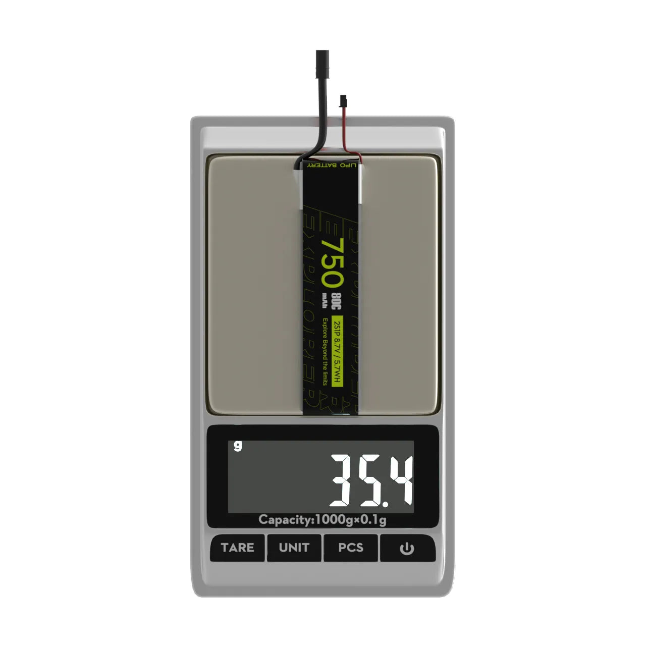 2PCS Explorer 750mAh HV 2S 80C Lipo Battery for tiny quad XT30