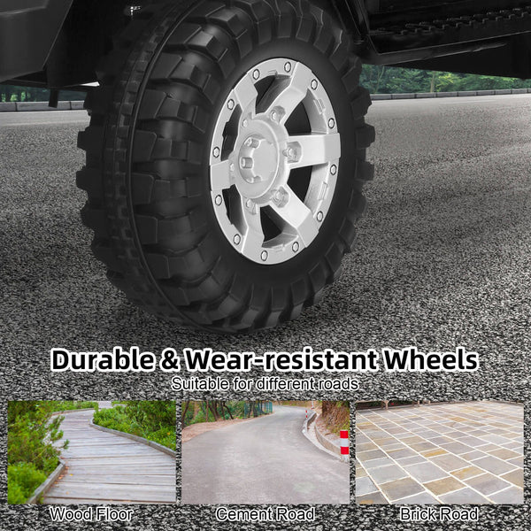 CW 2-Seat Kids Ride on Jeep Truck 12V Kids Electric Ride On Car 2 Motors Toy Car with Parent Remote Control