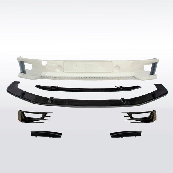 For VW T5.1 Transporter Front Sportline Spoiler + Splitter T5-X Styling (B-Grade) Painted and ready to fit in 3 colour options