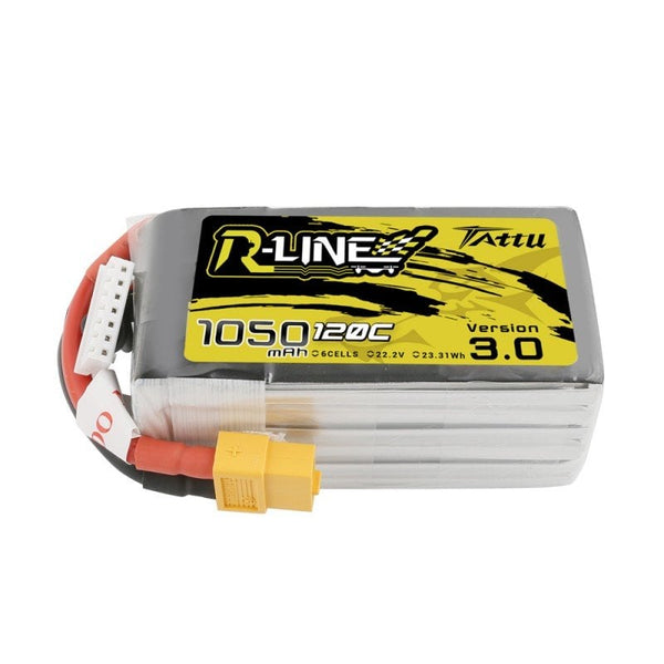 Tattu R-Line 3.0 1050mAh 120C 22.2V 6S1P Lipo Battery Pack