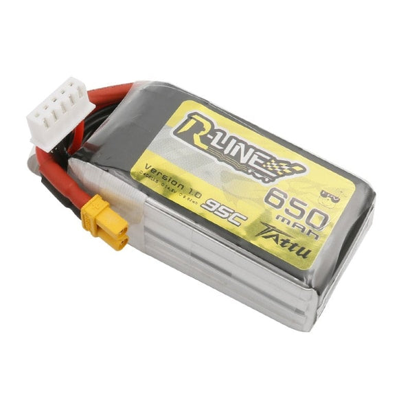 Tattu R-Line 650mAh 14.8V 4S1P 95C Lipo Battery