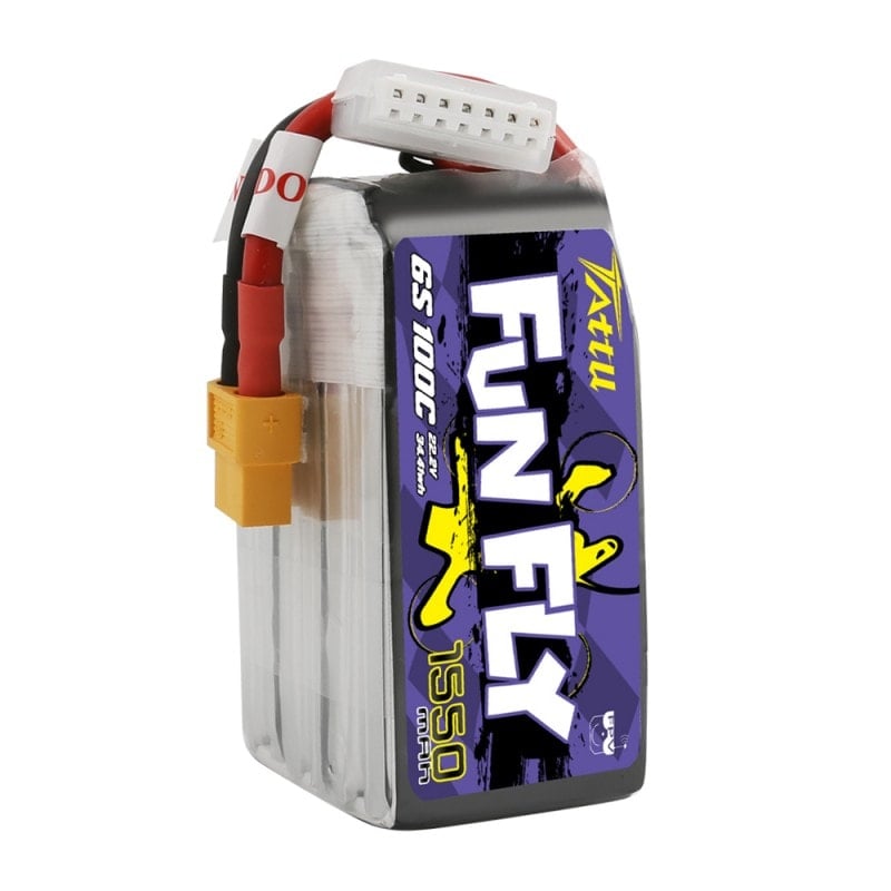 Tattu Funfly Series 1550mAh 22.2V 100C 6S1P Lipo Battery Pack with XT60 plug