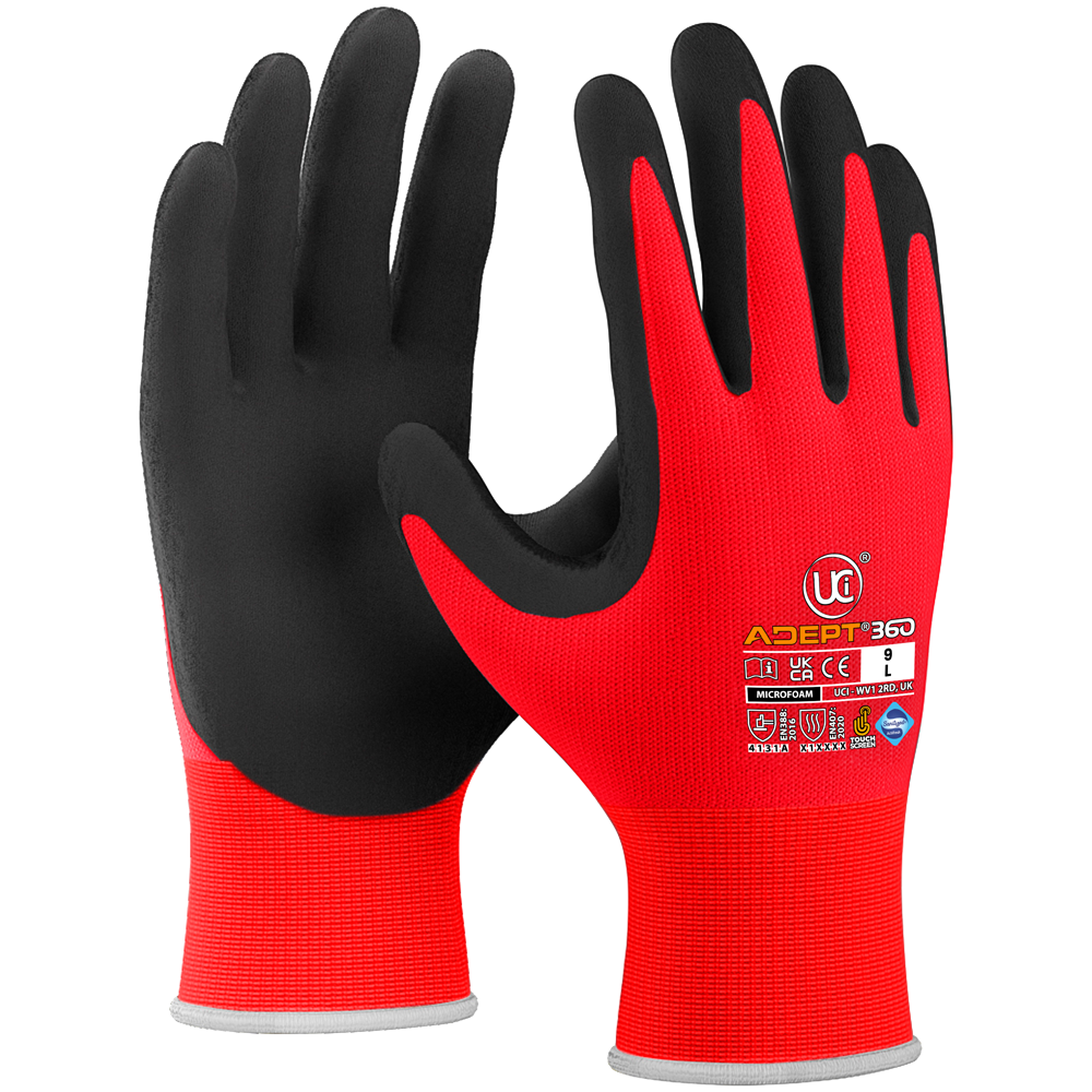 Adept 360 Microfoam Palm Gloves (10 Pack)