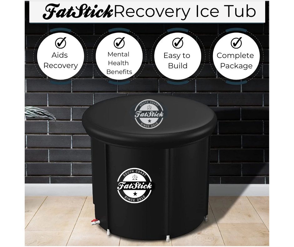 FatStick Recovery Ice Bath | Cold Water Therapy & Recovery Plunge Tub | Round/Oval