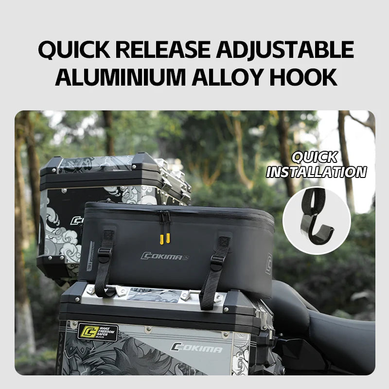 Cokima CK-6 16L 16L Waterproof Tail Side Box Expansion Bag Motorcycle Motorbike Luggage Bag Panier Adaptive