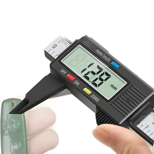 Electronic Digital Caliper Inch/Metric Conversion 0-6 Inch/150 Mm Carbon Fiber Gauge Micrometer Extra Large LCD Measuring Tool