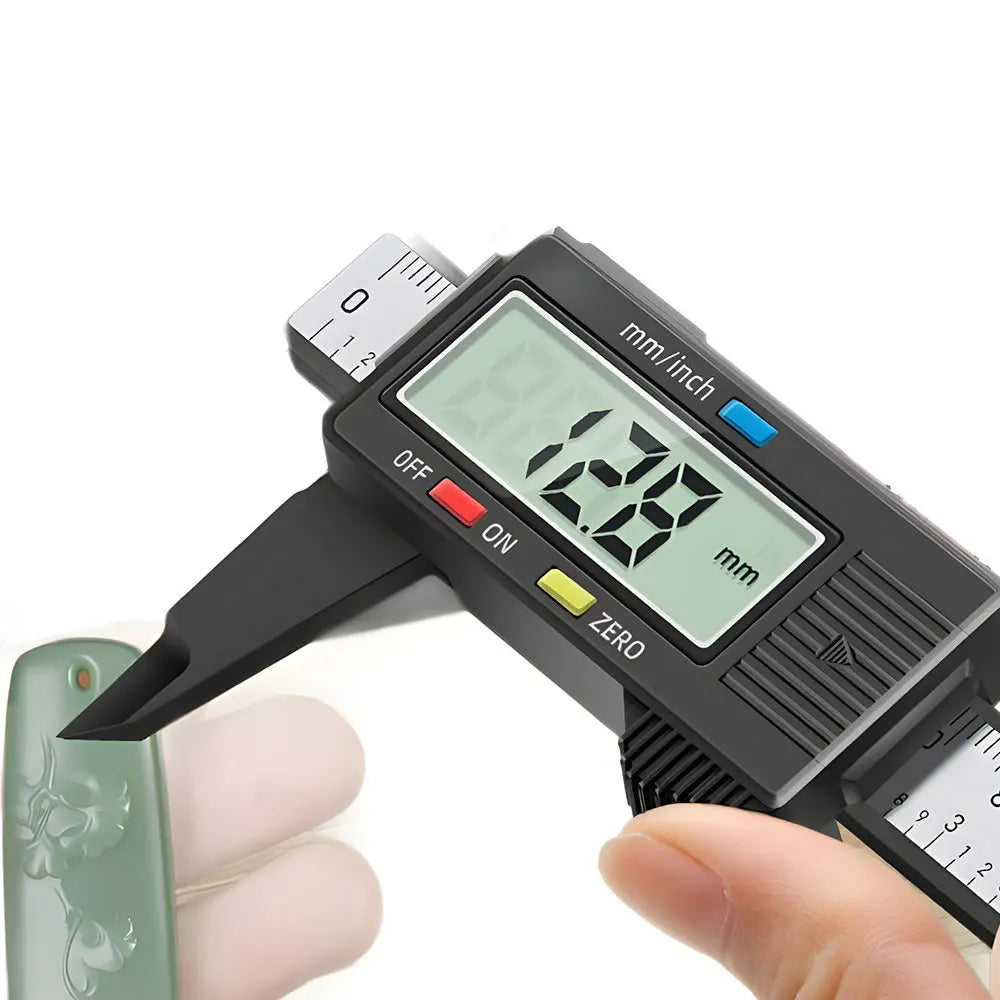 Electronic Digital Caliper Inch/Metric Conversion 0-6 Inch/150 Mm Carbon Fiber Gauge Micrometer Extra Large LCD Measuring Tool