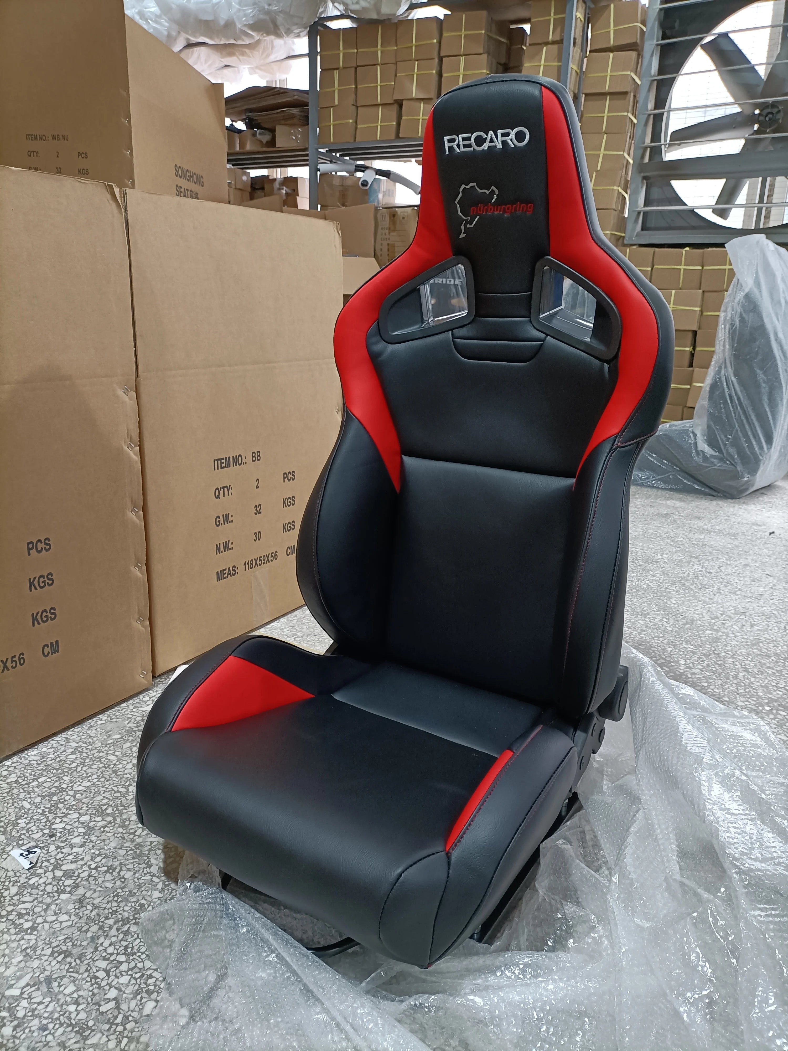 JIABEIR 1039R Luxury Leather Racing Bucket Car Seats PVC Sport Seat Adjustable and Comfortable Design for BMW Honda Vehicles