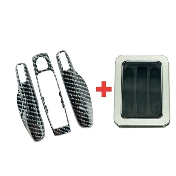 3Pcs Car Smart Remote Key Case Fob Cover Shell for Porsche Panamera Spyder Carrera Macan Boxster Cayman Cayenne 911 970 981 991