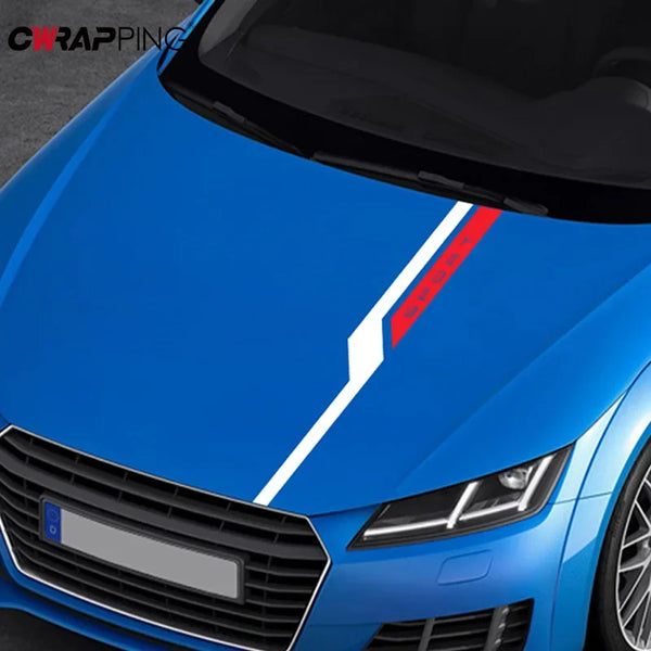 100cm Car Hood Bonnet Sticker Universal Car Sticker Non Fading For Audi BMW Nissan Toyota Jeep Hyundai Sport Auto Decor Decal