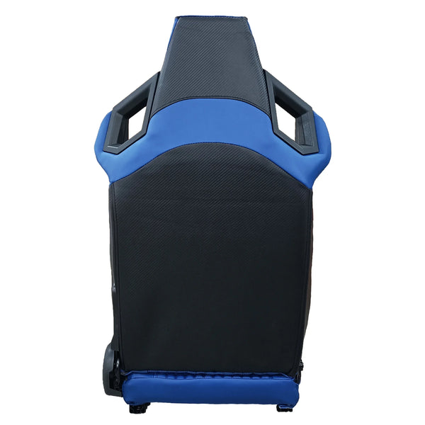 JIABEIR 1085 Blue Yellow Interior Accessories Luxury Leather Bucket Adjustable Sport Vehicle Racing Car Seats