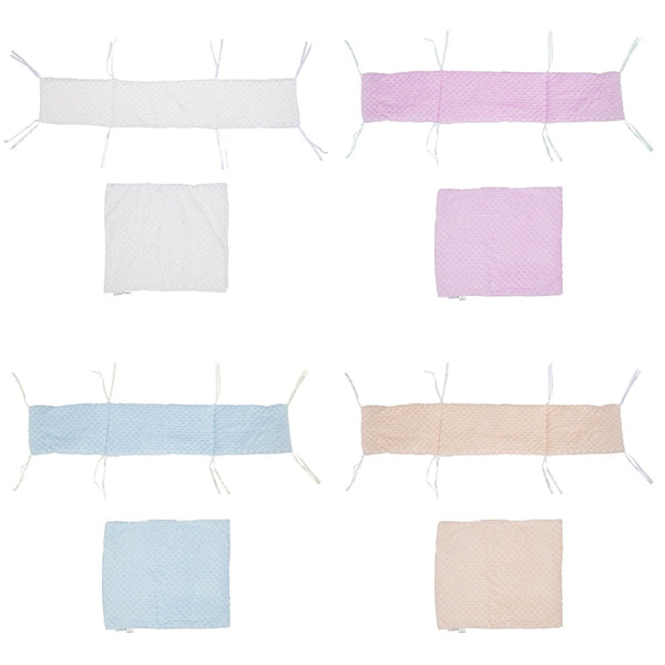 2pc Dimple Crib/Cradle Quilt & Bumper Bedding Set