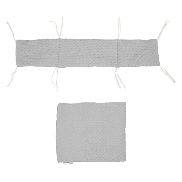 2pc Dimple Crib/Cradle Quilt & Bumper Bedding Set